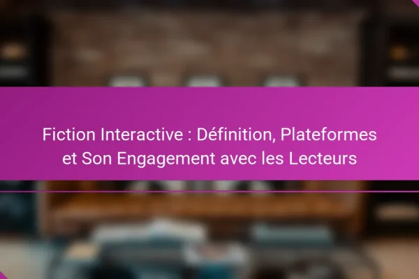 Fiction Interactive : Définition, Plateformes et Son Engagement avec les Lecteurs