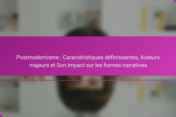Postmodernisme : Caractéristiques définissantes, Auteurs majeurs et Son impact sur les formes narratives